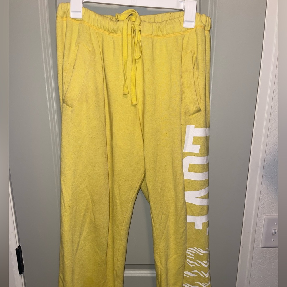 Victorias Secret PINK Yellow Sweatpants